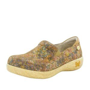 Alegria Keli Ric Rack Tan Professional Clogs Shoes Size 8-8.5